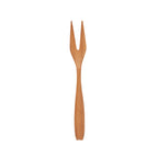 Fourchette à tapas en teck massif 14 cm