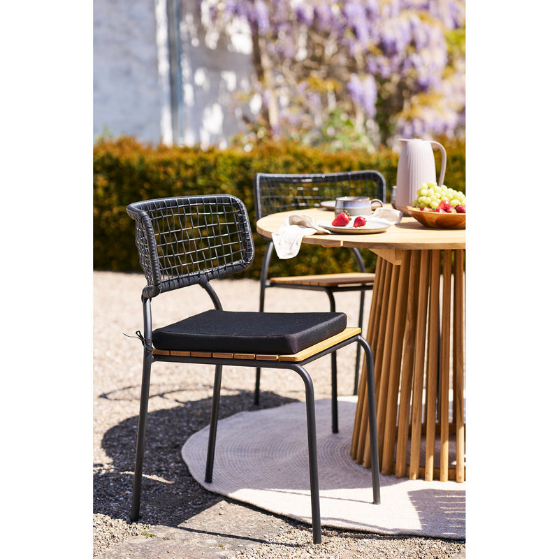 Dimensions Alture Black Seat Cushion for Garden Chair — Outdoor Cushion