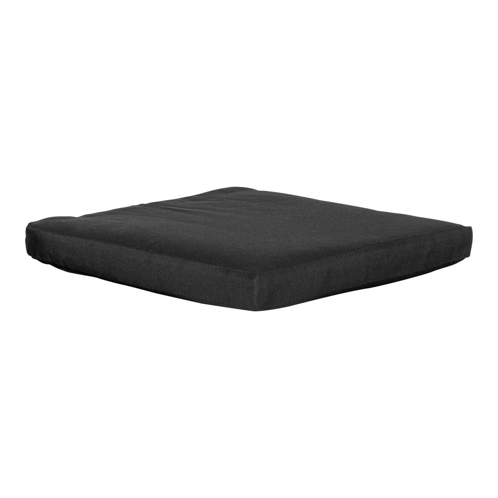 Galette Alture noire vue 3/4, épaisseur 5 cm et texture polyester côtelée