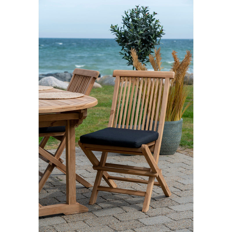 Dimensions Galette de chaise de jardin Alture polyester noire