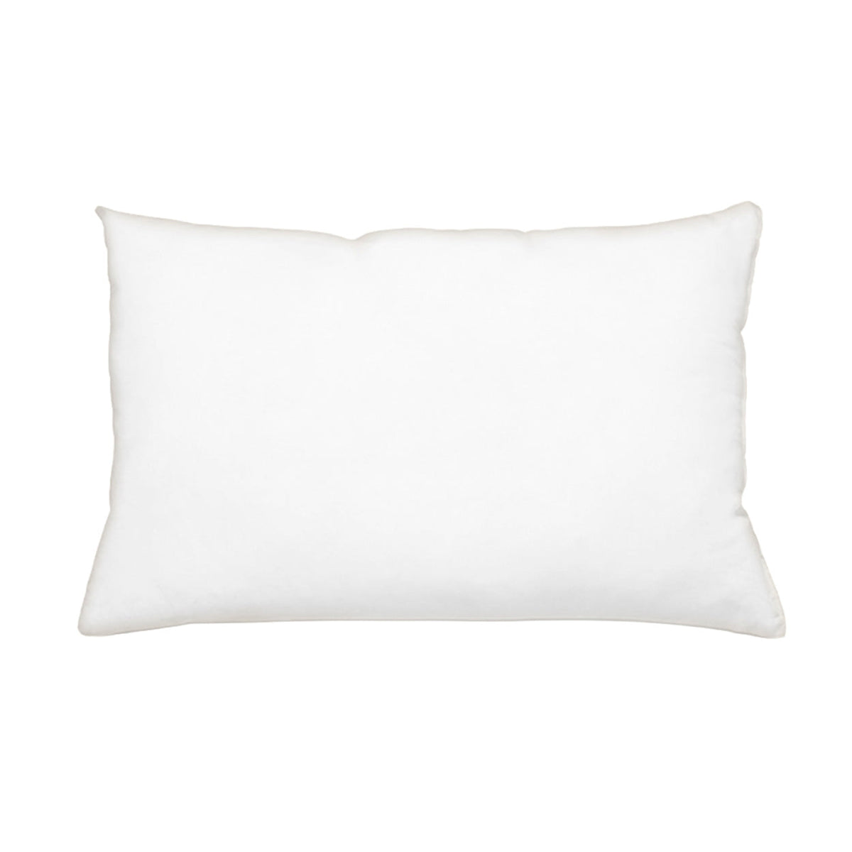 Garnissage de coussin rectangulaire 40 x 60 cm à enveloppe de coton blanc vu de face