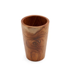 Gobelet bas en teck massif 12 cm