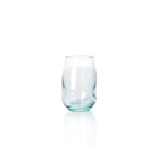 Gobelet galbé à empreintes en verre recyclé 11 cm