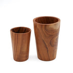 Gobelet haut en teck massif 16 cm, vue 6
