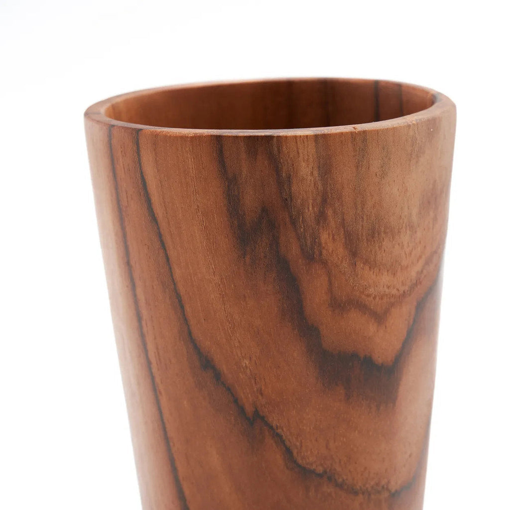 Gobelet haut en teck massif 16 cm, vue 7