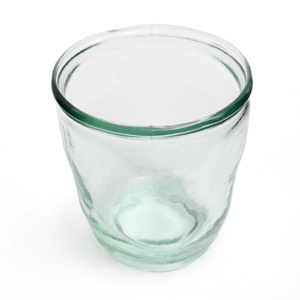 Gobelet ondulé en verre recyclé 9 cm, vue 3