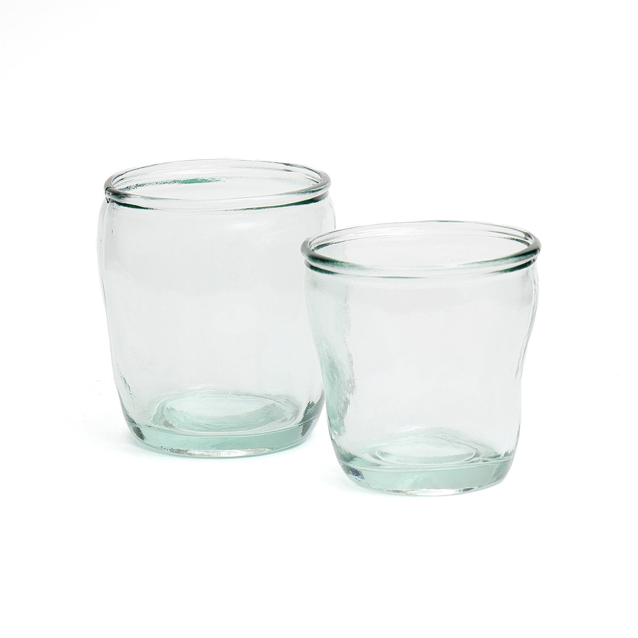 Gobelet ondulé en verre recyclé 9 cm, vue 4
