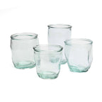 Gobelet ondulé en verre recyclé 9 cm, vue 5