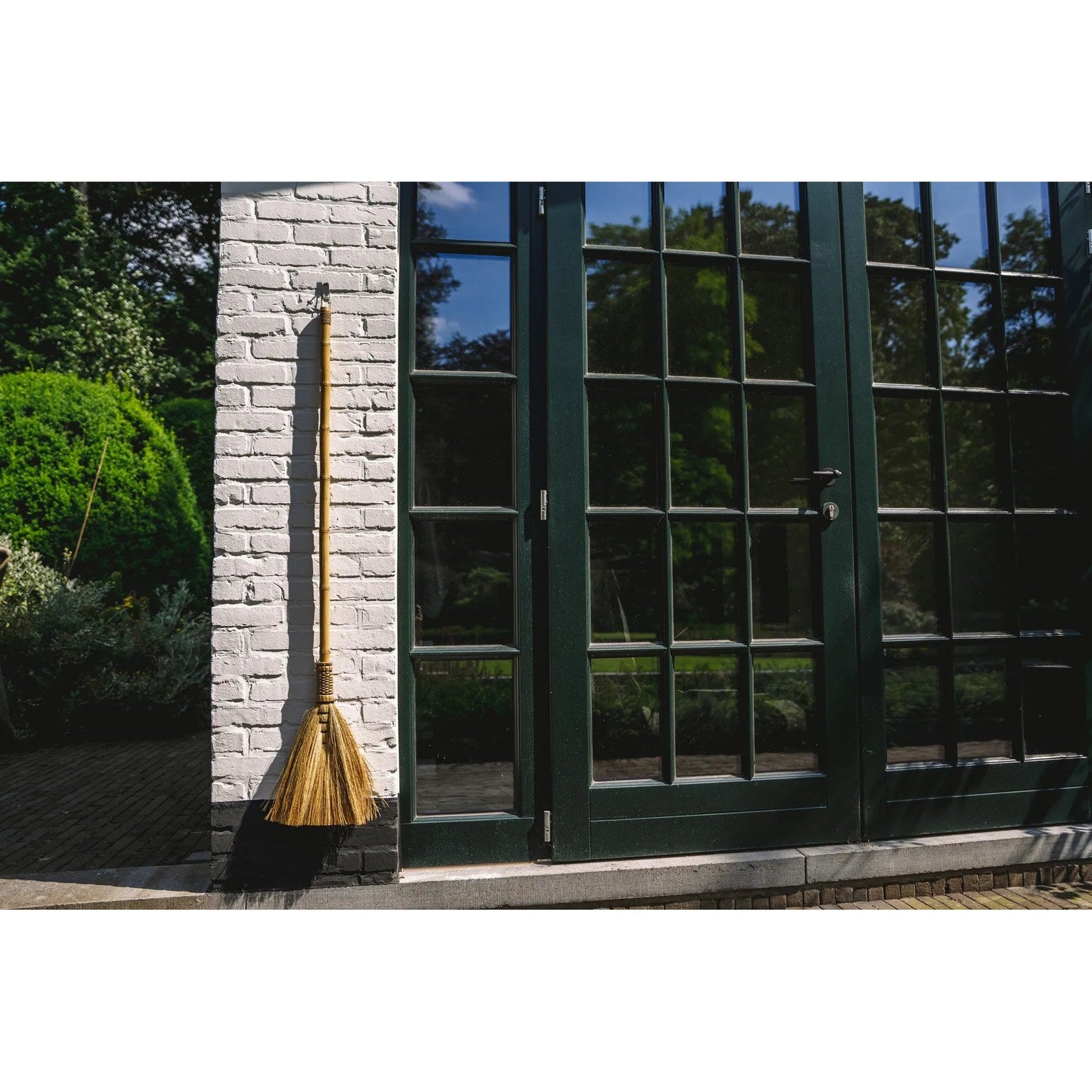 Grand balai décoratif en herbe blonde 130 cm, vue 5