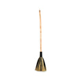 Grand balai décoratif en herbe noire et blonde 130 cm