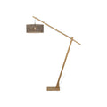 Grand lampadaire arqué Java naturel bicolore 50 cm E27