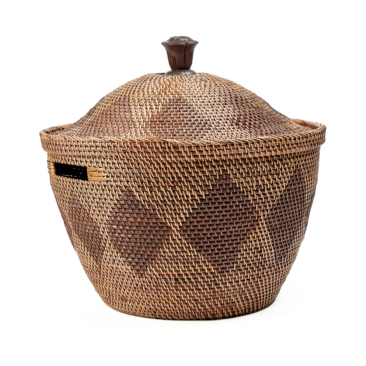 Grand panier Crown en rotin