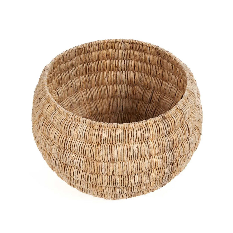 Dimensions Grand panier de rangement Tatum en bananier naturel 58 cm