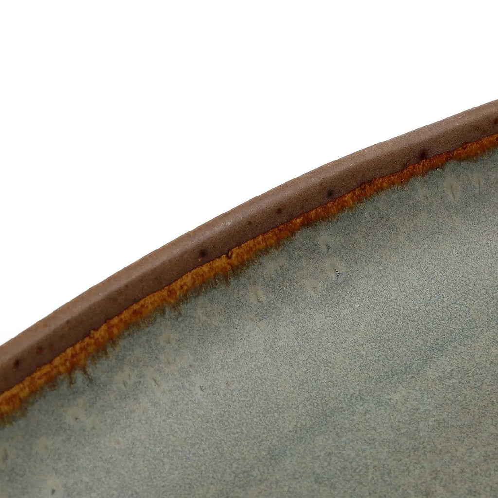 Grand plat ovale Côa en grès émaillé 34 cm, vue 3