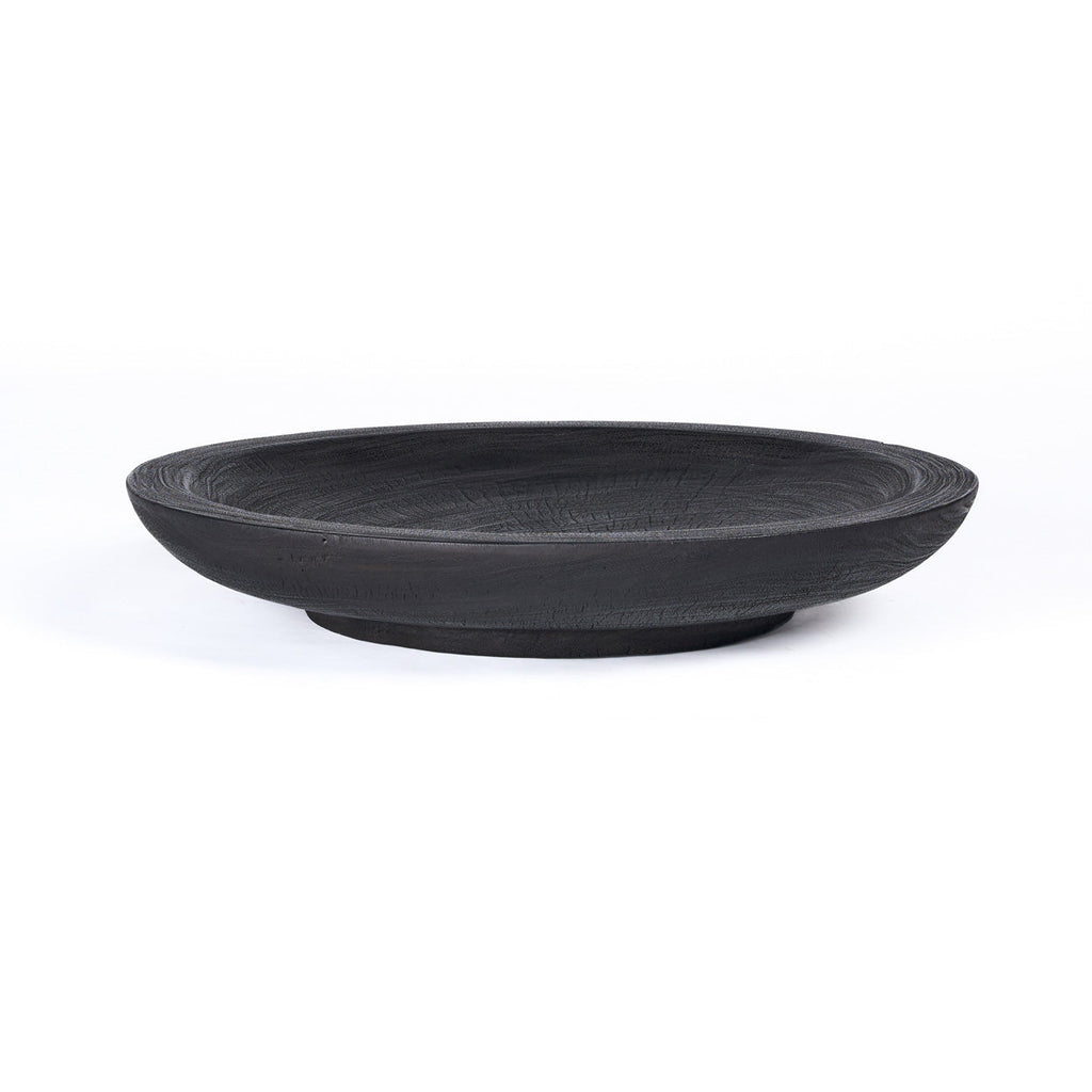Grande coupe décorative Bowlzilla en bois noirci 60 cm, vue 5