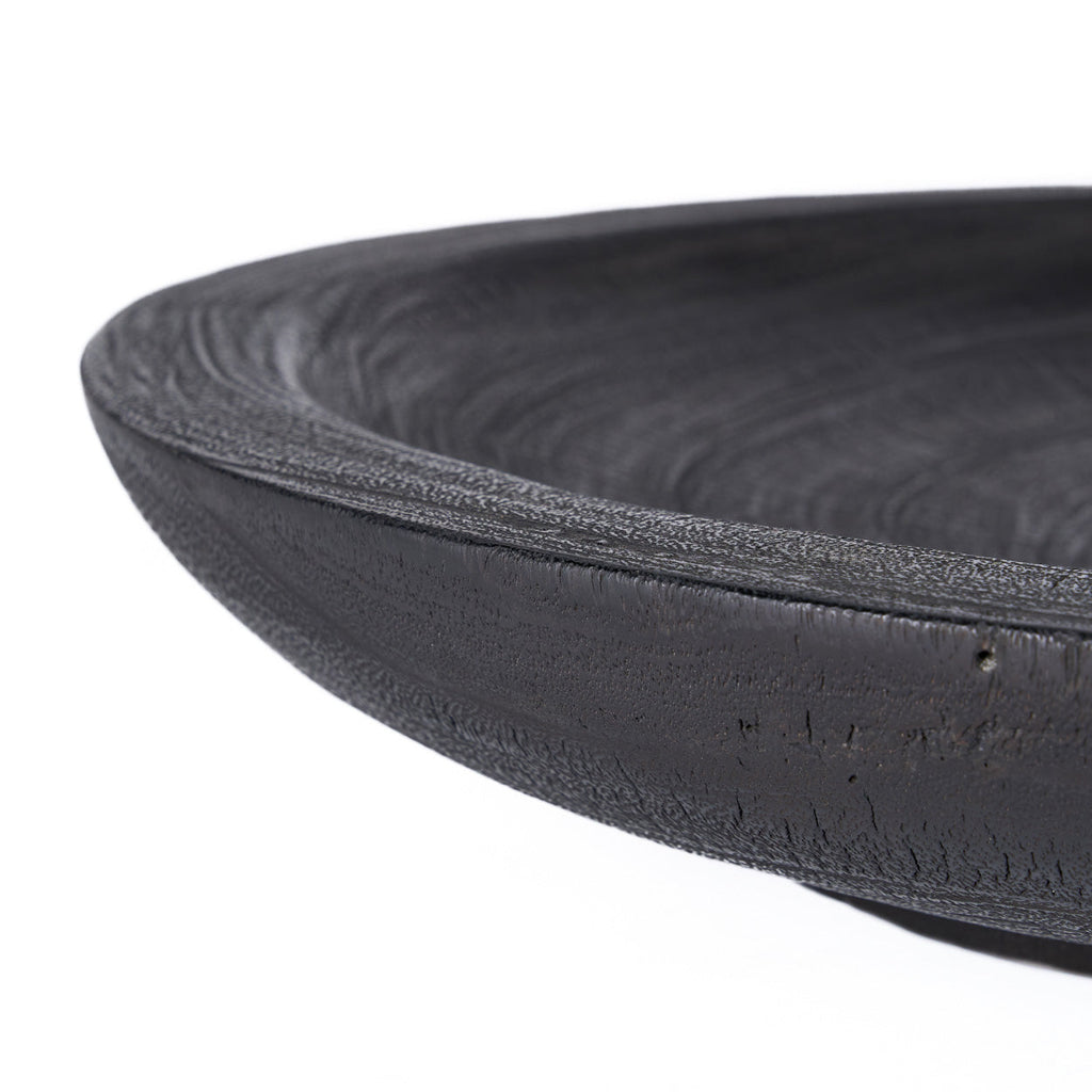 Grande coupe décorative Bowlzilla en bois noirci 60 cm, vue 8