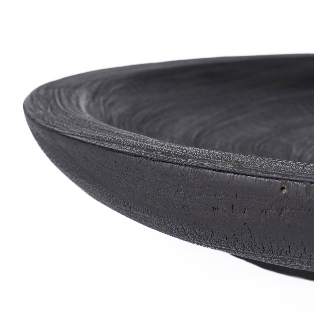 Grande coupe décorative Bowlzilla en bois noirci 60 cm, vue 8