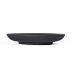 Grande coupe décorative Bowlzilla en bois noirci 60 cm