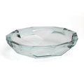 Grande coupe Origami en verre recyclé à facettes 34 cm