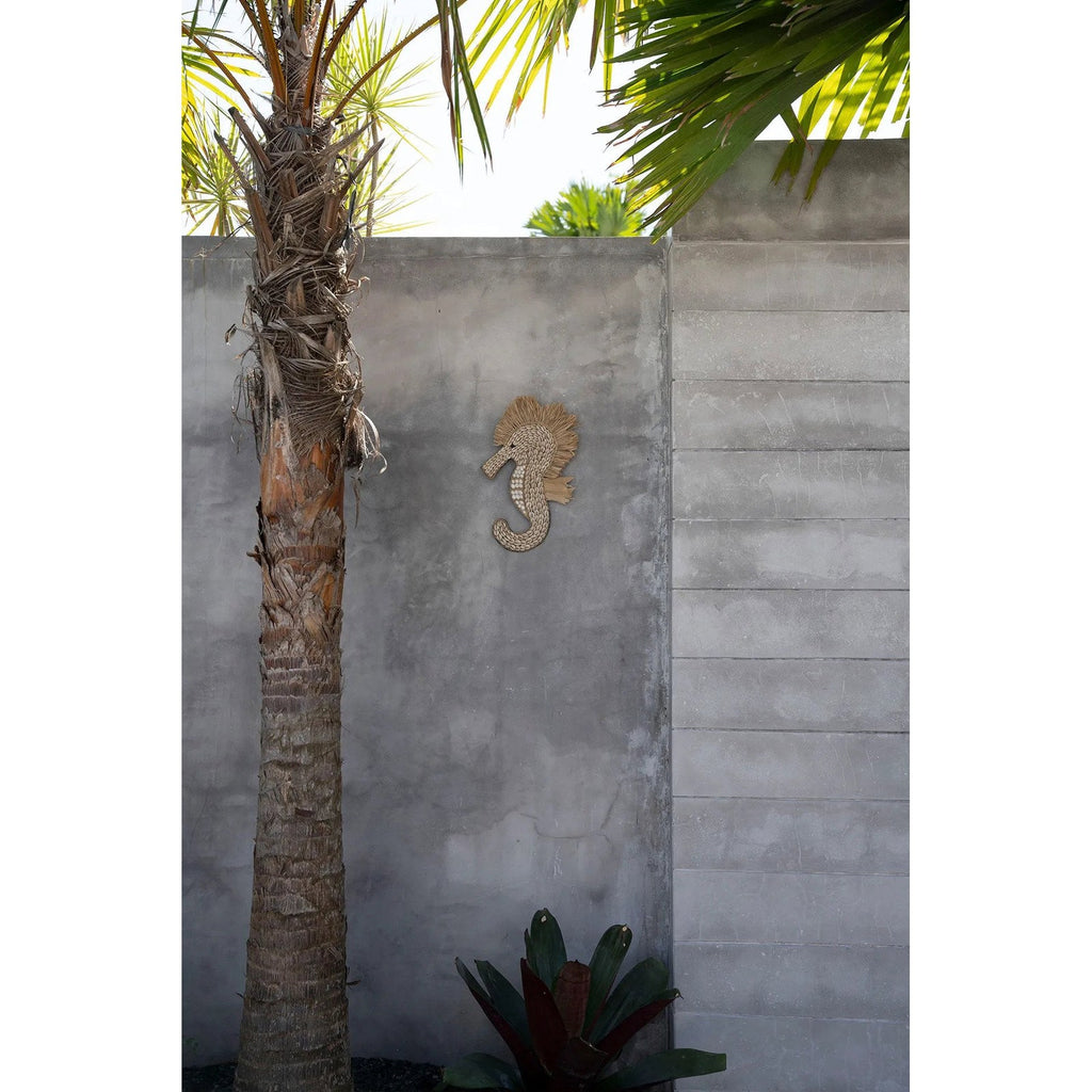 Hippocampe mural Sea Horse en coquillages 40 cm, vue 4