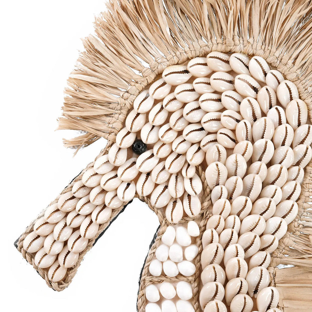 Hippocampe mural Sea Horse en coquillages 40 cm, vue 5