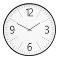 Horloge murale grand format Biel noir et blanc cadran verre chiffres arabes Ø51 cm vue face