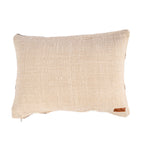 Housse de coussin Cocoa Patchwork en coton écru et brun 50x70 cm, vue 6