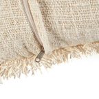 Housse de coussin French Kiss en coton écru 50x50 cm, vue 5