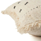 Housse de coussin French Kiss en coton écru 50x50 cm, vue 6