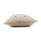 Housse de coussin French Kiss en coton écru 50x50 cm, vue 7
