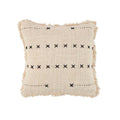 Housse de coussin French Kiss en coton écru 50x50 cm
