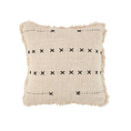 Housse de coussin French Kiss en coton écru 50x50 cm