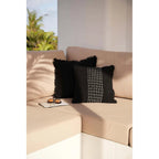 Housse de coussin Full Moon en coton noir 50x50 cm, vue 3