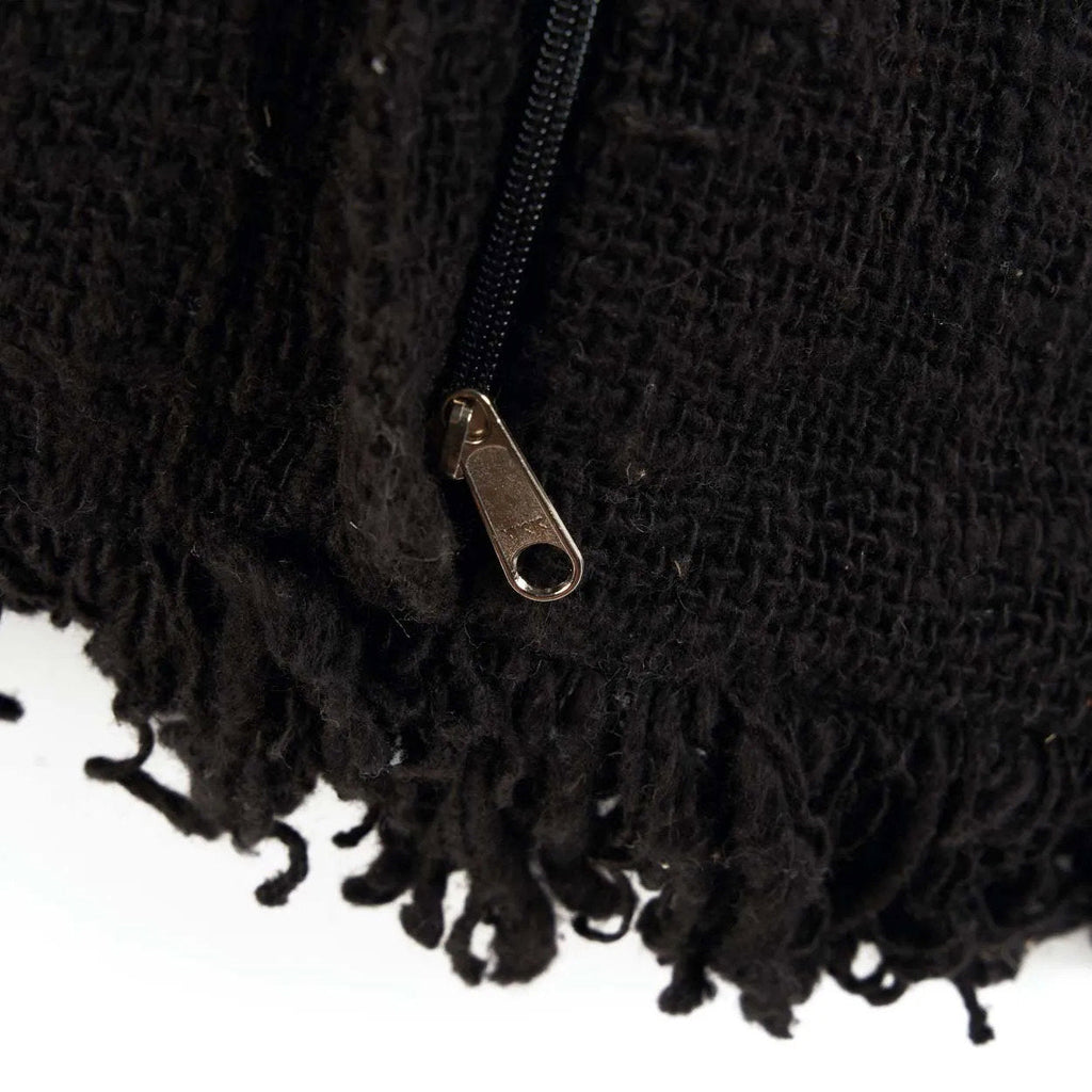 Housse de coussin Full Moon en coton noir 50x50 cm, vue 5