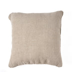 Housse de coussin Grain en lin chiné écru et anthracite 50x50 cm, vue 7