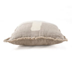 Housse de coussin Ivory Cross en lin greige 50x50 cm, vue 4