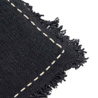 Housse de coussin Kasbah en coton noir 50x50 cm, vue 5