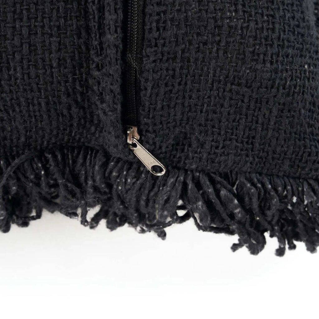 Housse de coussin Kasbah en coton noir 50x50 cm, vue 6