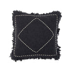 Housse de coussin Kasbah en coton noir 50x50 cm