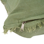 Housse de coussin Minty Fresh en lin vert sauge 50x50 cm, vue 7