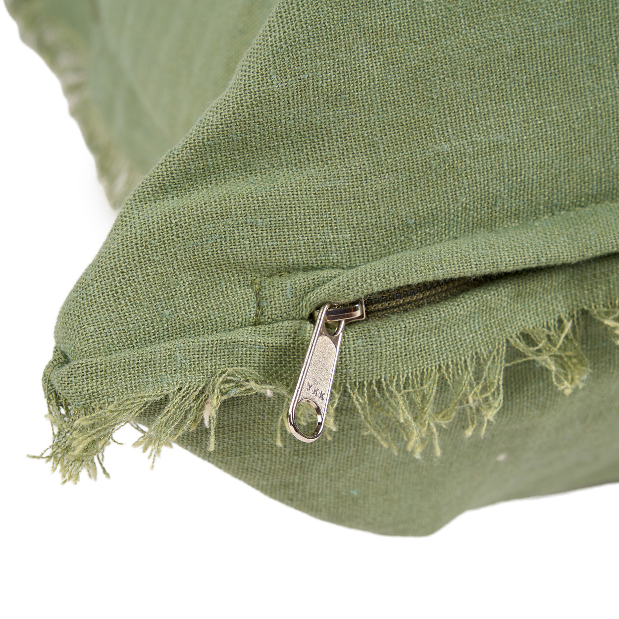 Housse de coussin Minty Fresh en lin vert sauge 50x50 cm, vue 7
