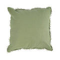 Housse de coussin Minty Fresh en lin vert sauge 50x50 cm