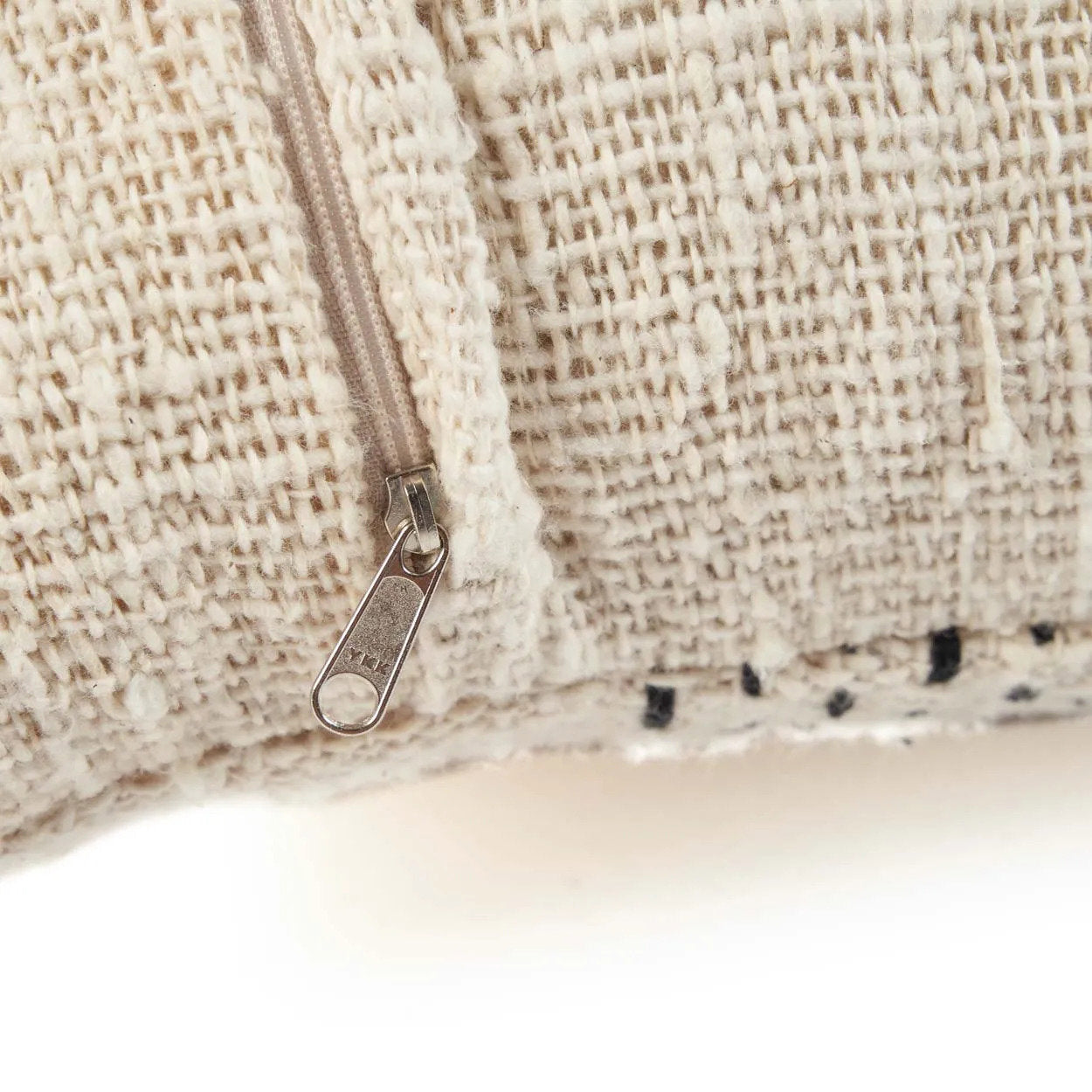 Housse de coussin Misty en coton écru 50x50 cm, vue 6
