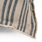 Housse de coussin Nordic Stripe en lin rayé vert ardoise 50x50 cm, vue 8