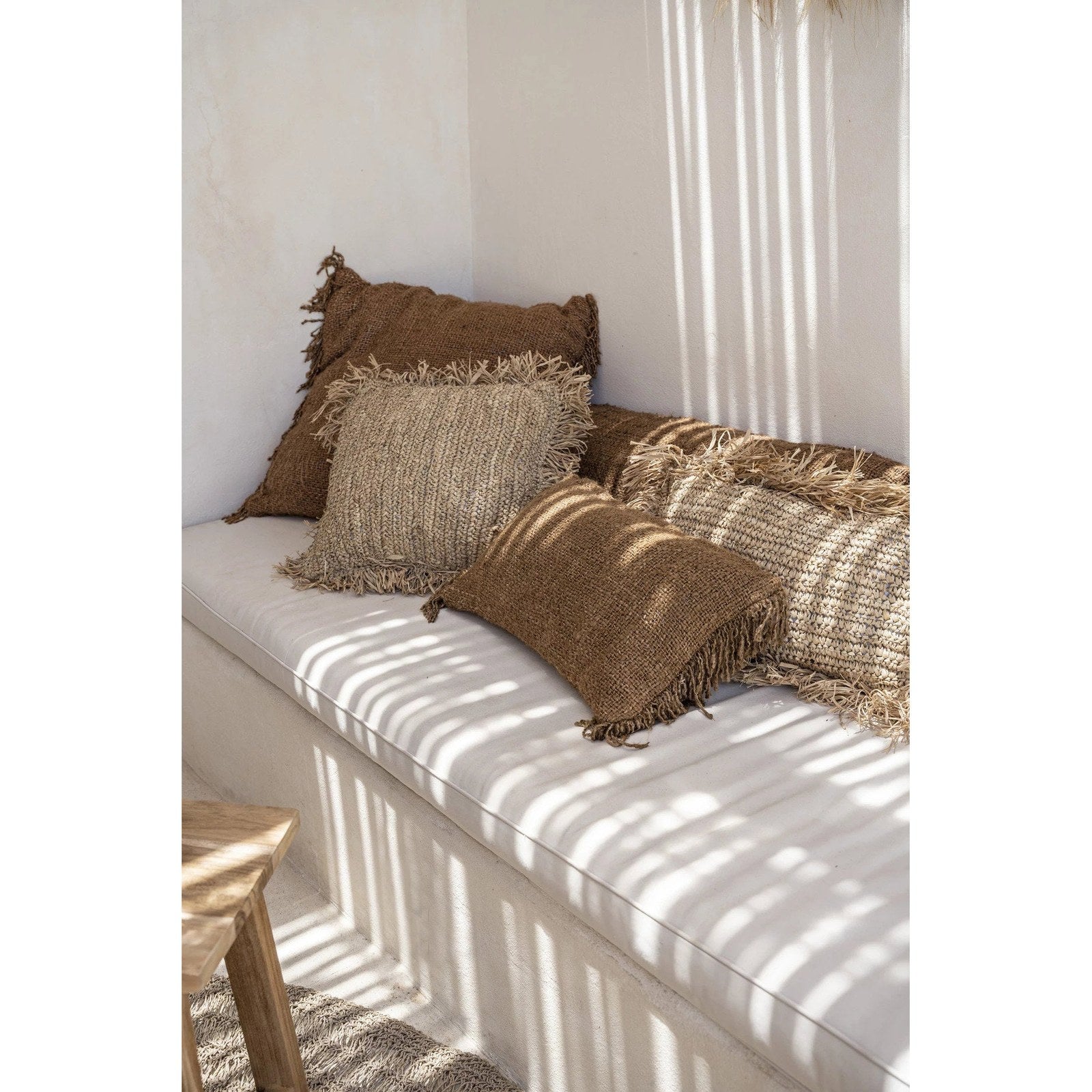 Housse de coussin Oh My Gee en coton caramel 30x50 cm, vue 4