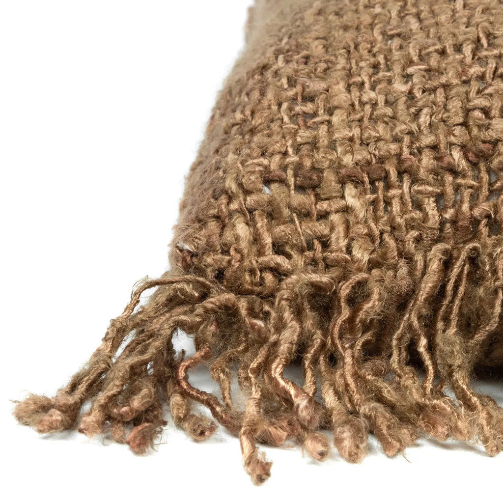 Housse de coussin Oh My Gee en coton caramel 60x60 cm, vue 4