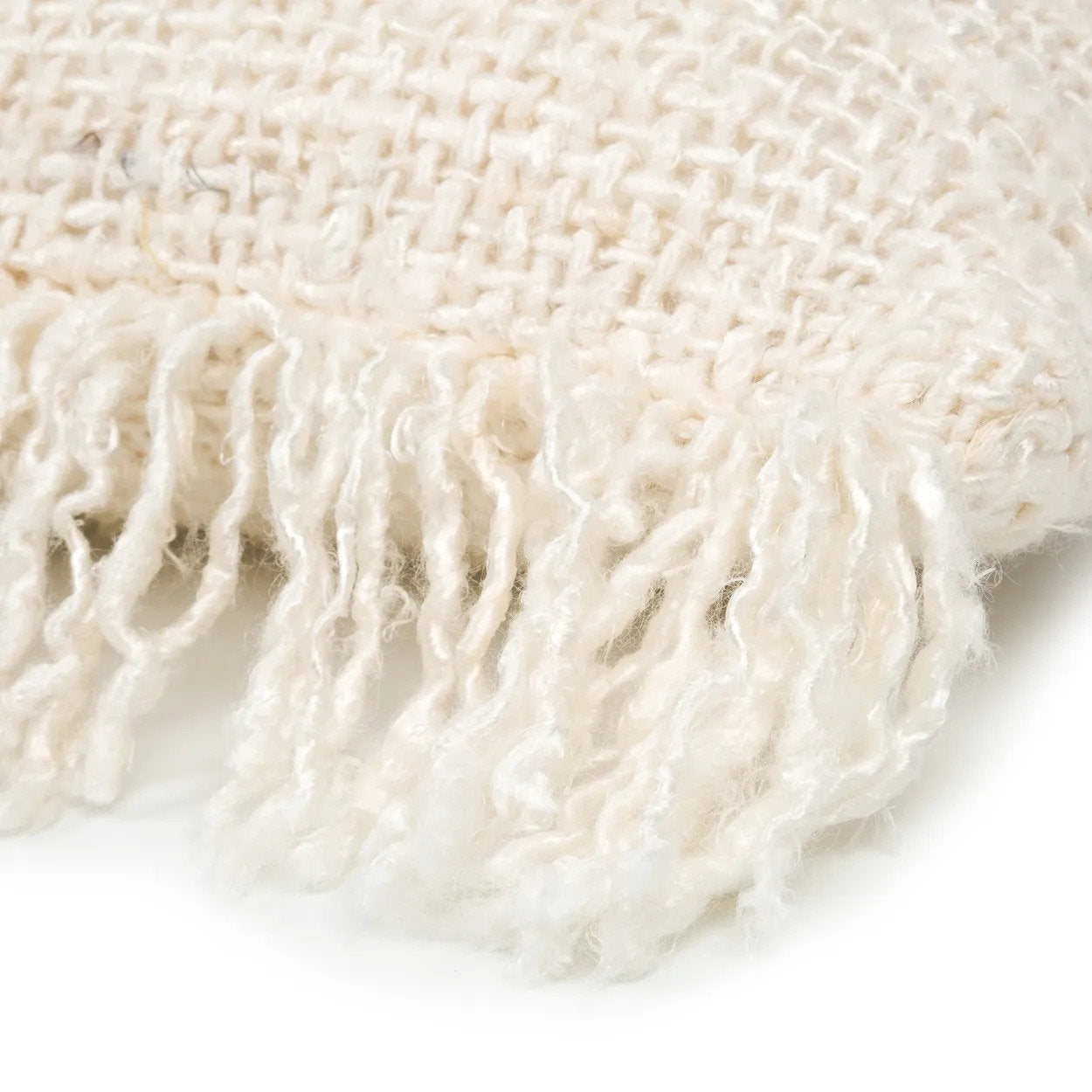 Housse de coussin Oh My Gee en coton écru 40x40 cm, vue 7