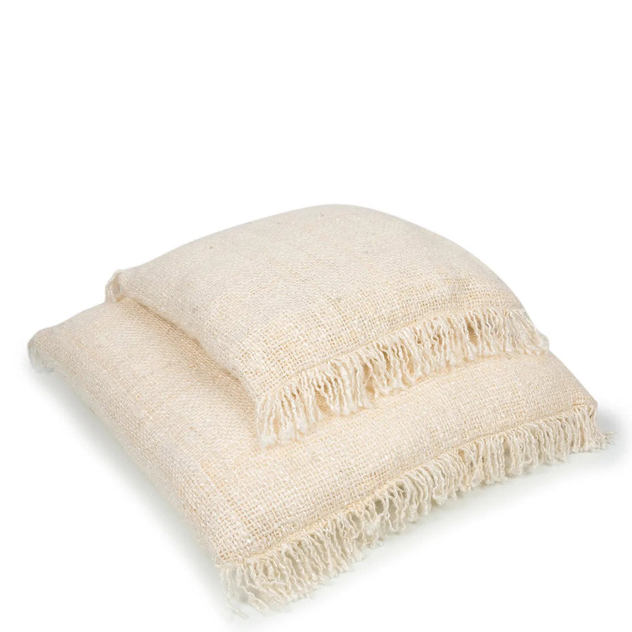 Housse de coussin Oh My Gee en coton écru 60x60 cm, vue 7