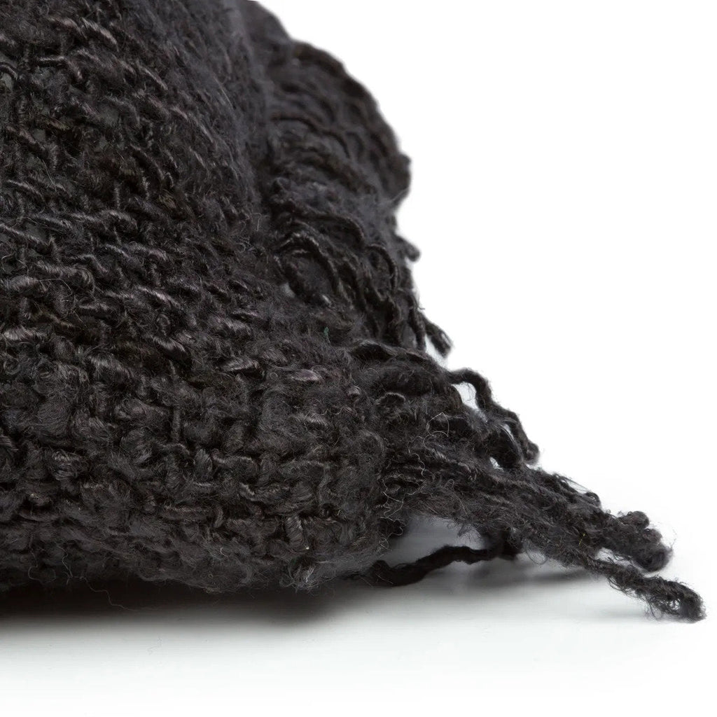 Housse de coussin Oh My Gee en coton noir 35x100 cm, vue 7