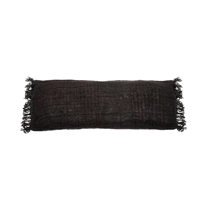 Dimensions Housse de coussin Oh My Gee en coton noir 35x100 cm